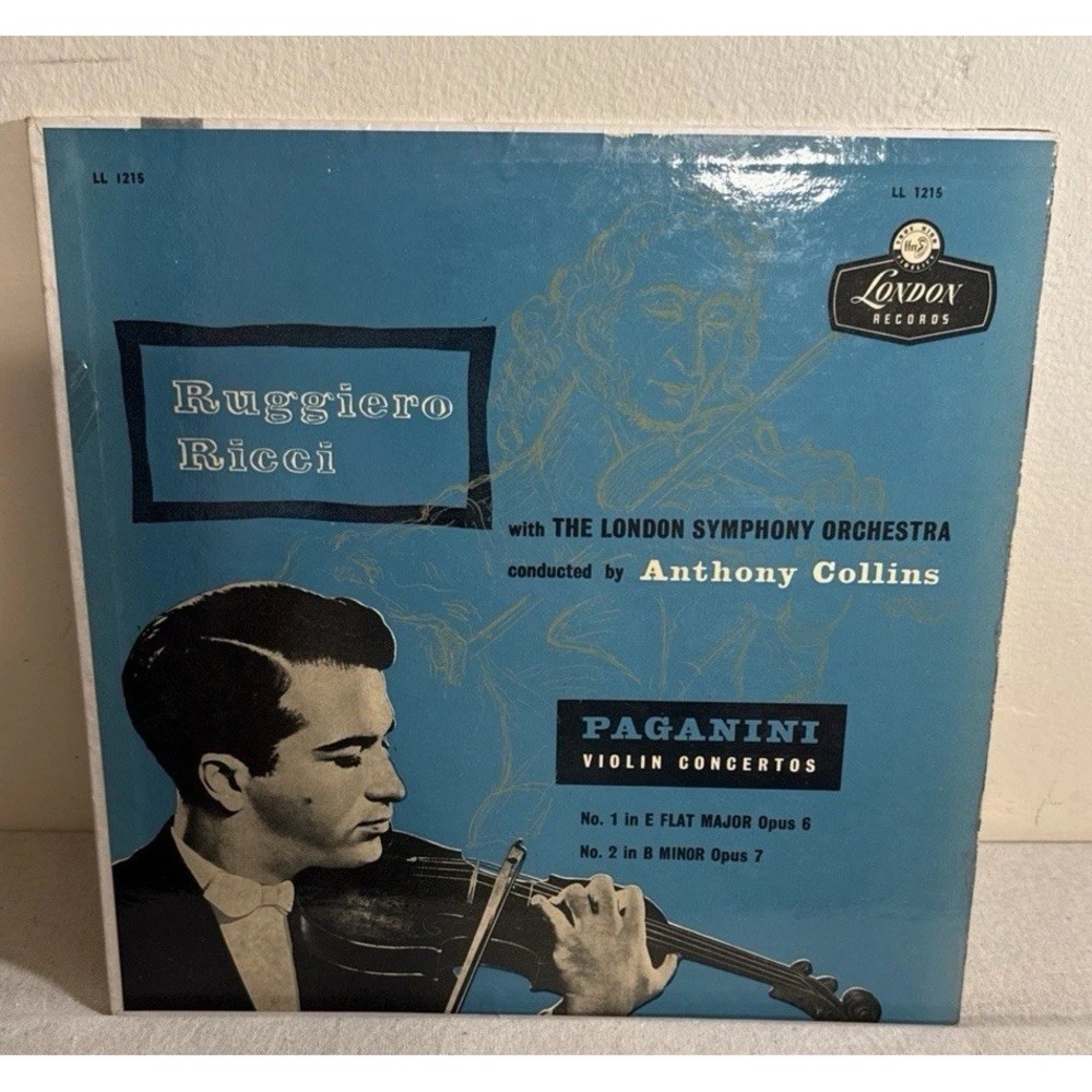 RUGGIERO RICCI PAGANINI‎ VIOLIN CONCERTOS LONDON FIRST PRESSING